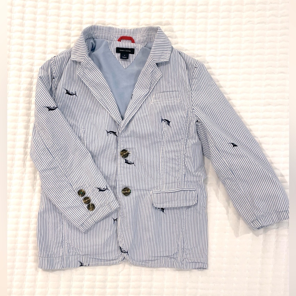 Tommy‎ Hilfiger Boys Searsucker Jacket-Size 6